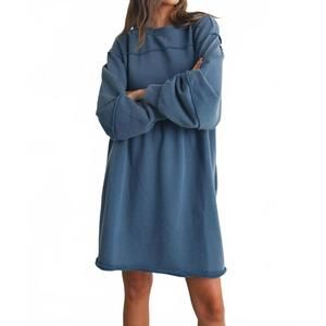 NEW BUTTERMELON full sleeve mini dress in navy